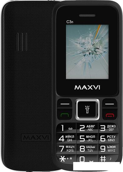 Мобильный телефон Maxvi C3n (черный)- фото