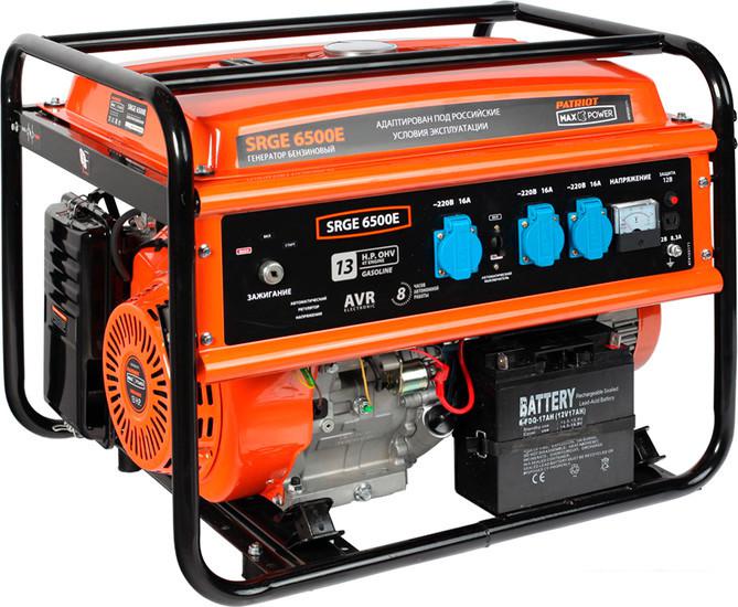 Бензиновый генератор Patriot Max Power SRGE 6500E- фото