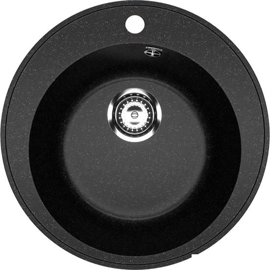 Кухонная мойка Practik PR-M 475-004 (черный оникс)- фото