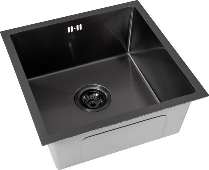 Кухонная мойка ARFEKA ECO AR 450*450 BLACK PVD NANO- фото2