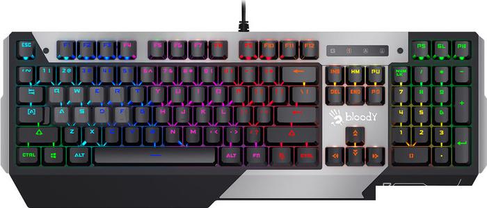Клавиатура A4Tech Bloody B865R (черный/серый)- фото