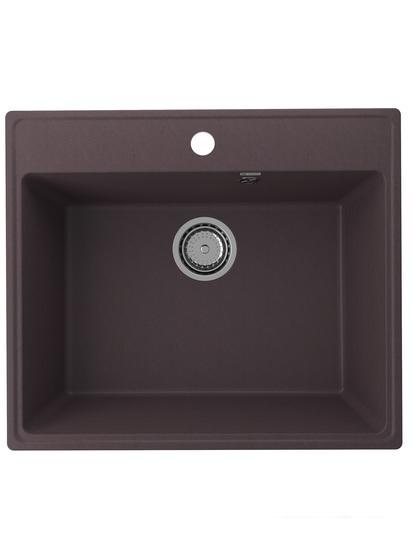 Кухонная мойка Ulgran QUARTZ Forte 580-06 (трюфель)- фото