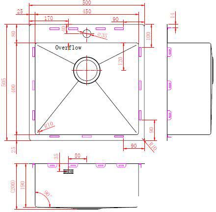 Кухонная мойка ZorG ZRN 5050 Premium- фото2
