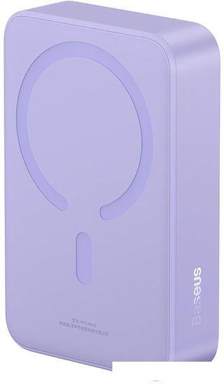 Внешний аккумулятор Baseus Magnetic Mini Wireless Fast Charge Power Bank 20W 20000mAh (сиреневый)- фото2