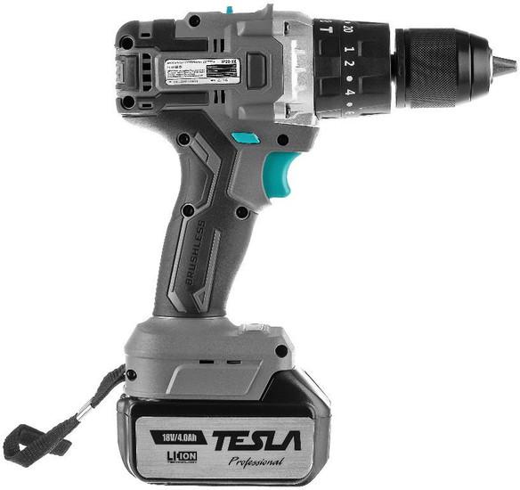 Дрель-шуруповерт Tesla TCD18HD 840374 (с 2-мя АКБ, кейс)- фото3