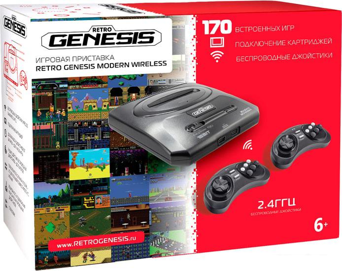Игровая приставка Retro Genesis Modern Wireless (2 беспроводных геймпада, 170 игр)- фото