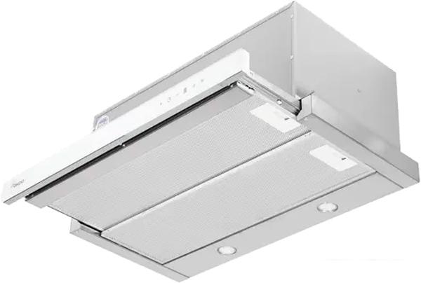 Кухонная вытяжка Akpo Light Touch Glass Twin II 60 WK-7 (белое стекло/нержавеющая сталь)- фото