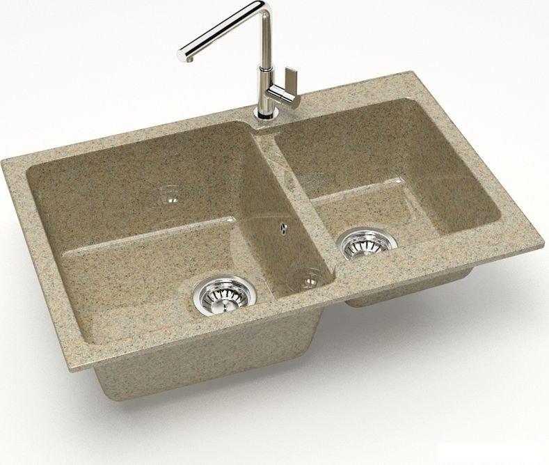 Кухонная мойка MARRBAXX Карельский камень модель 191/Q5 (песочный)- фото2