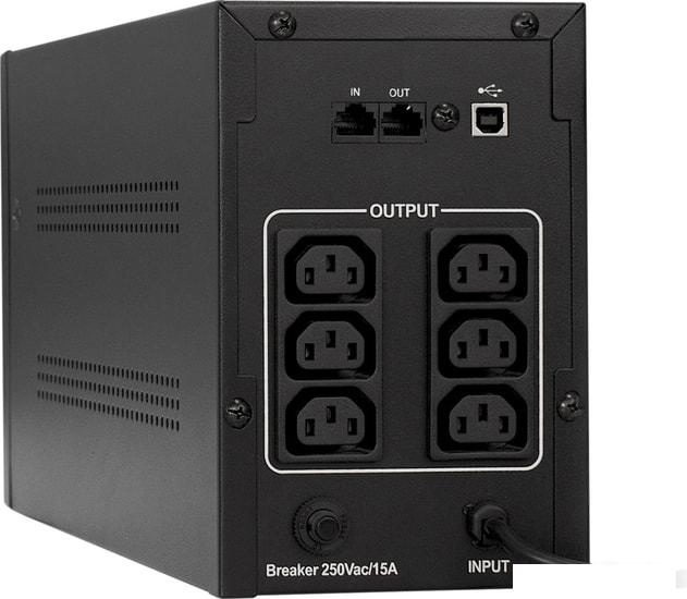 Источник бесперебойного питания ExeGate SpecialPro Smart LLB-1000.LCD.AVR.C13.RJ.USB- фото2