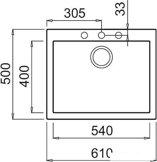 Кухонная мойка Elleci Quadra 110 Aluminium 79- фото2