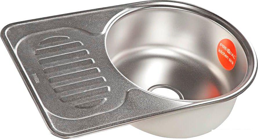 Кухонная мойка Premial PL 6745 (матовая, 0.8 мм)- фото