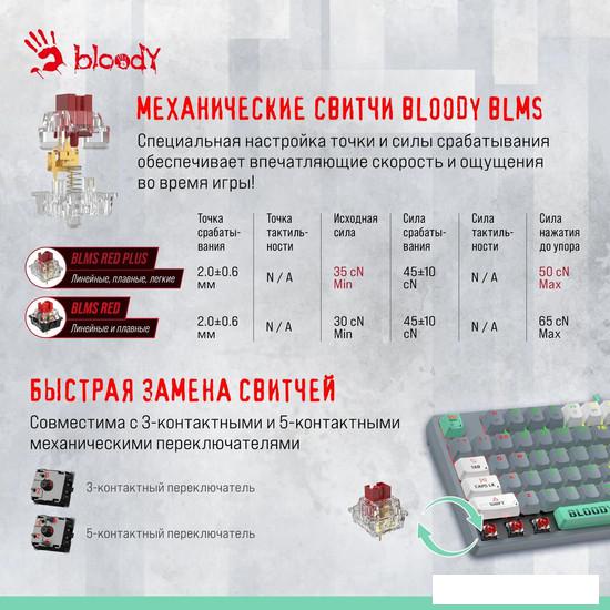 Клавиатура A4Tech Bloody S87 Energy Ash (Bloody BLMS Red Plus)- фото4