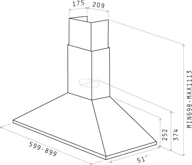 Кухонная вытяжка Elica Tamaya Rail ANBR/A/90 (PRF0057591)- фото3
