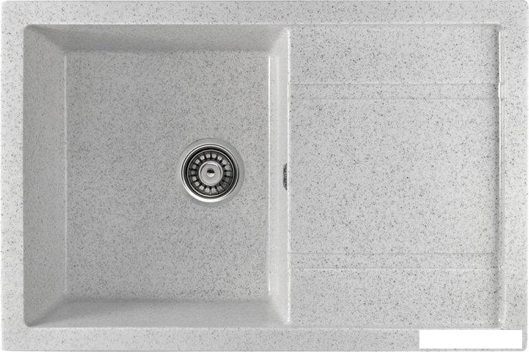 Кухонная мойка Saniteco Fama (серый с сифоном)- фото