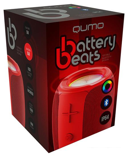 Беспроводная колонка QUMO BatteryBeats (красный)- фото4