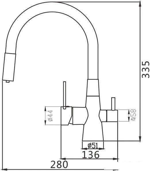 Смеситель Shevanik S668H- фото2