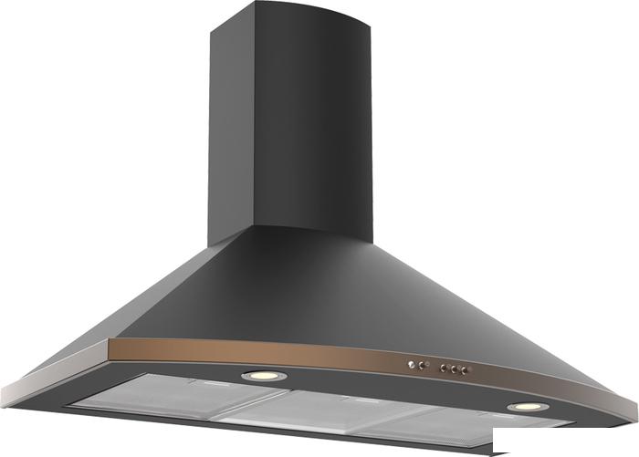 Кухонная вытяжка Elikor Сигма 90П-650-К3Д 961893 (антрацит/бронза)- фото