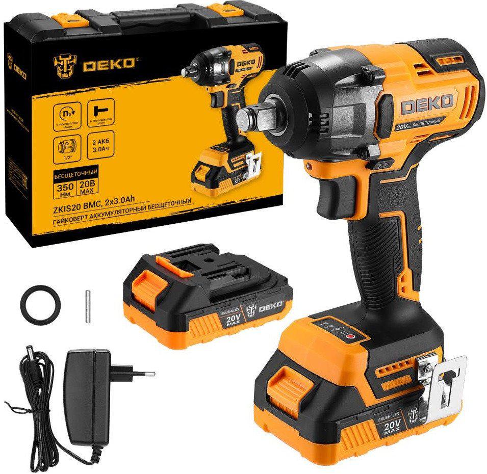Гайковерт Deko ZKIS20 081-1013 (с 2-мя АКБ, кейс)