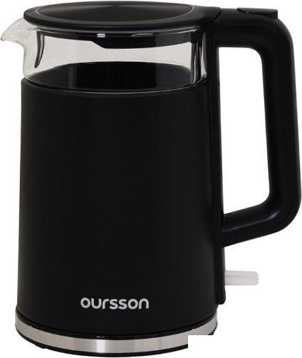 Электрический чайник Oursson KE1732W/BL- фото