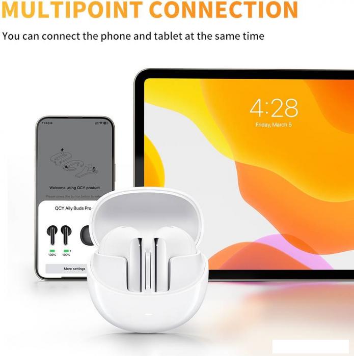 Наушники QCY AilyBuds Pro (белый)- фото2