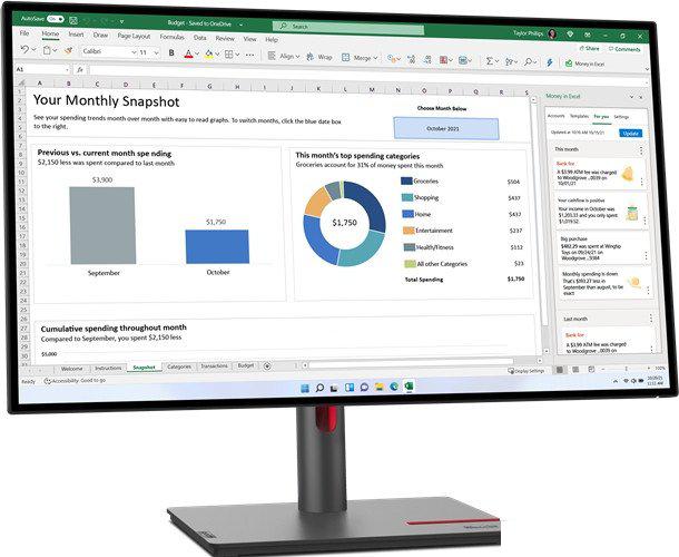 Монитор Lenovo ThinkVision P27h-30 63A1GAT1EU- фото2