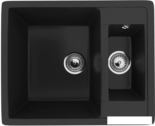 Кухонная мойка Ulgran U-106 (344 ультра-черный)- фото