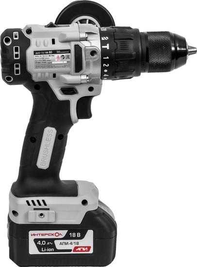 Ударная дрель-шуруповерт Интерскол ДАУ-13/18В (с 1-им АКБ, кейс)- фото3