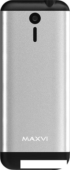Мобильный телефон Maxvi X10 (серебристый)- фото4