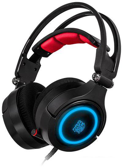 Наушники с микрофоном Thermaltake Cronos Riing RGB 7.1 [N:HT-CRA-DIECBK-20]- фото3