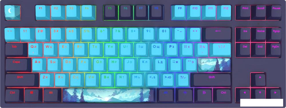 Клавиатура Red Square Keyrox TKL Classic Everfrost (g3ms Amber)- фото