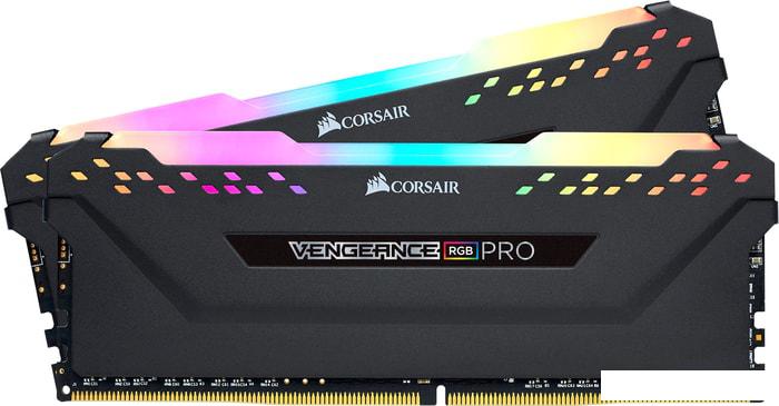 Оперативная память Corsair Vengeance PRO RGB 2x8GB DDR4 PC4-25600 CMW16GX4M2C3200C16- фото