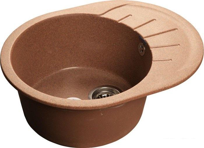 Кухонная мойка GranFest Rondo GF-R580L (терракот)- фото