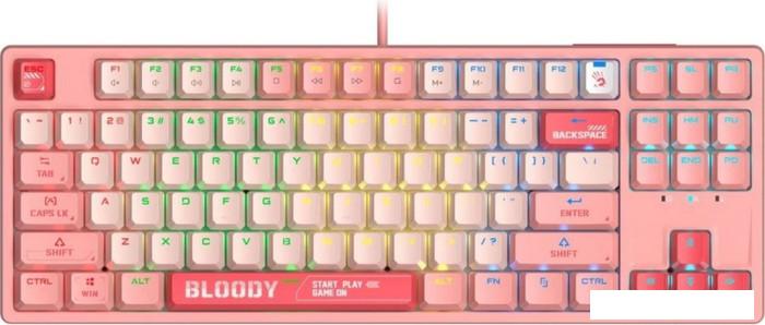 Клавиатура A4Tech Bloody S87 Energy Pink (Bloody BLMS Red Plus)- фото2