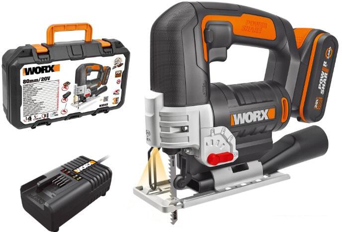 Электролобзик Worx WX543 (1 с-им АКБ)- фото3