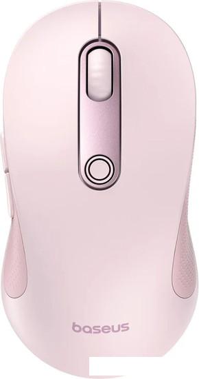 Мышь Baseus F02 Ergonomic Wireless Mouse (розовый)- фото