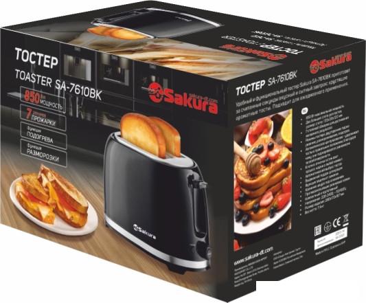 Тостер Sakura SA-7610BK- фото2