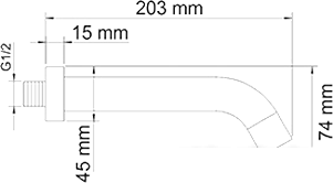 Излив Wasserkraft A018- фото3