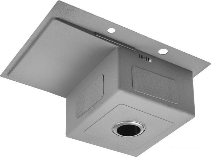 Кухонная мойка Saniteco 6550-L (с сифоном, дозатором и коландером)- фото4