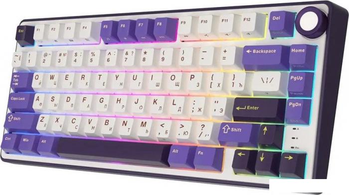Клавиатура Royal Kludge R75 RGB (Blackberry, RK Silver)- фото3