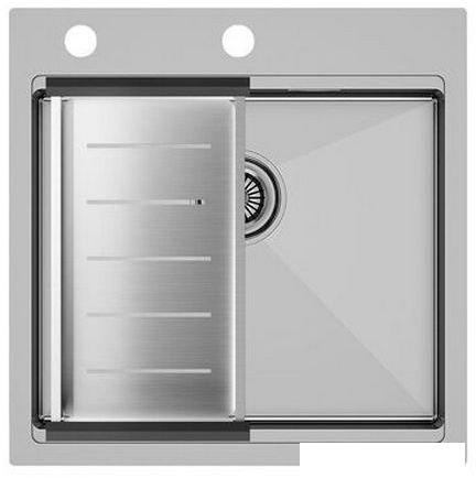 Кухонная мойка Paulmark Kroner PM705151-BS- фото3