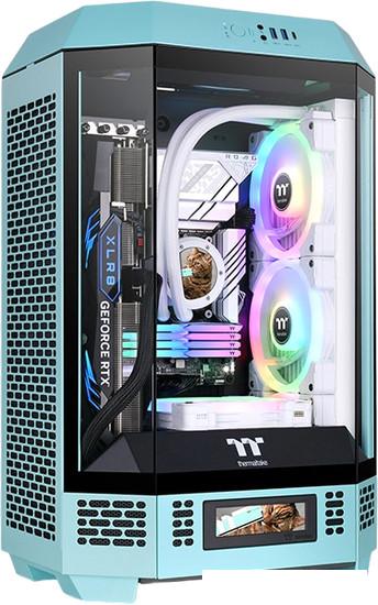 Корпус Thermaltake The Tower 300 Turquoise CA-1Y4-00SBWN-00- фото