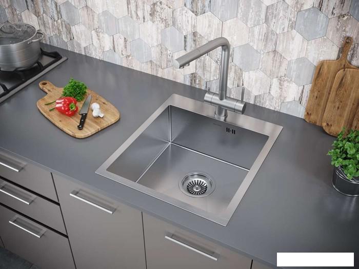 Кухонная мойка Paulmark PM214551-BS- фото3
