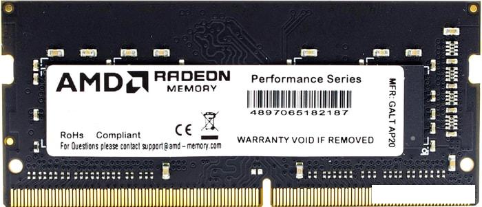 Оперативная память AMD Radeon 16GB DDR4 SODIMM PC4-25600 R9416G3206S2S-U