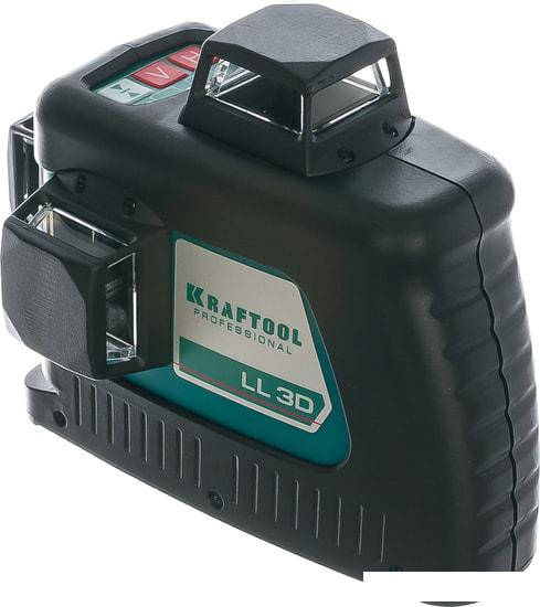 Лазерный нивелир KRAFTOOL LL-3D-2 34640-4 (с держателем и детектором)- фото