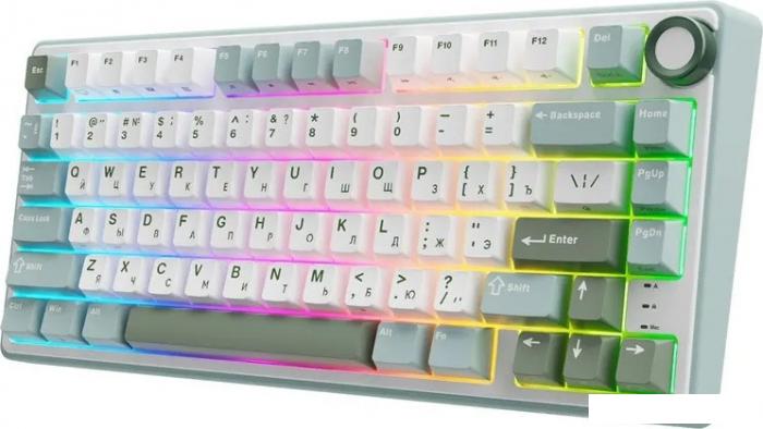 Клавиатура Royal Kludge R75 RGB (Sky Cyan, RK Silver)- фото3