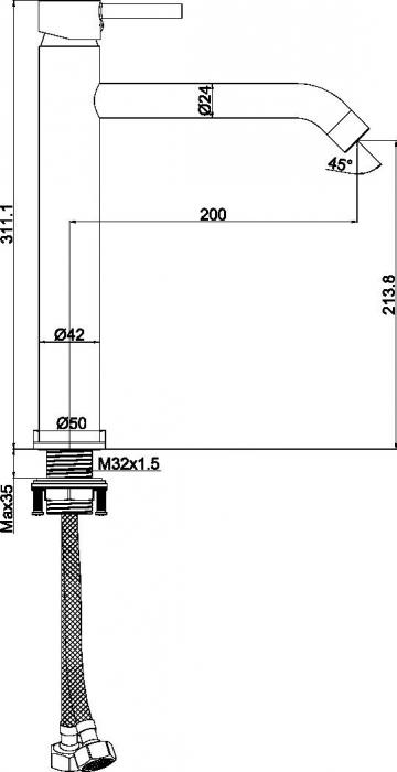 Смеситель Maxonor Pure Life PL1187-6- фото3