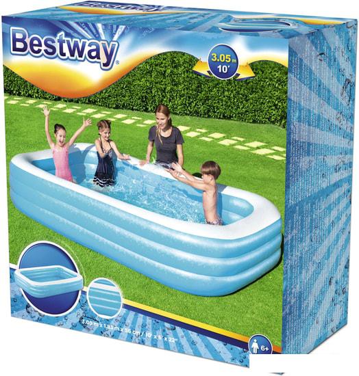 Надувной бассейн Bestway 54009 (305х183х56)- фото4