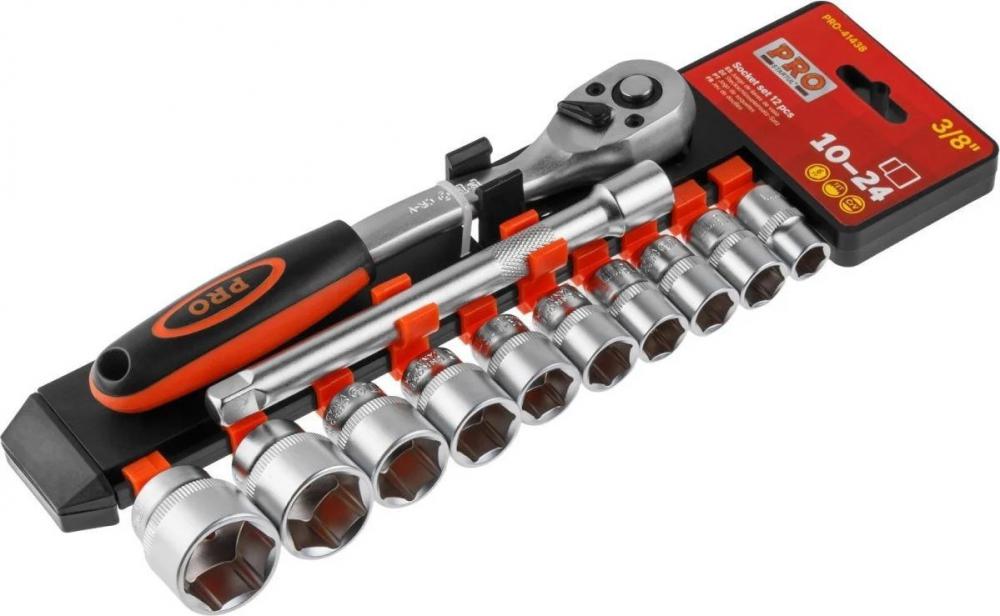 Набор трещотка с головками Startul Pro-41438 (12 предметов)- фото2