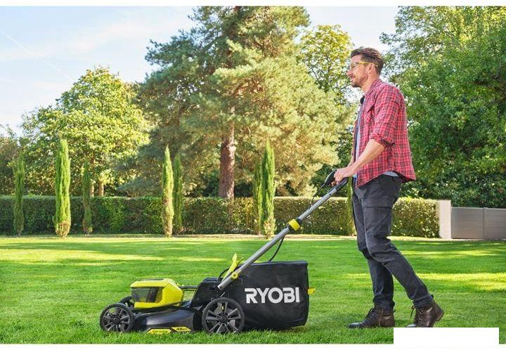 Газонокосилка Ryobi RY18LMX46A-250 (с 2-мя АКБ 5 Ач)- фото4