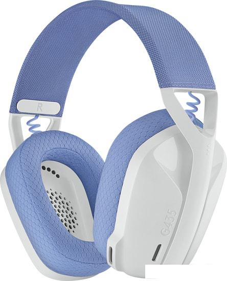 Наушники Logitech G435 Lightspeed (белый/сиреневый)- фото